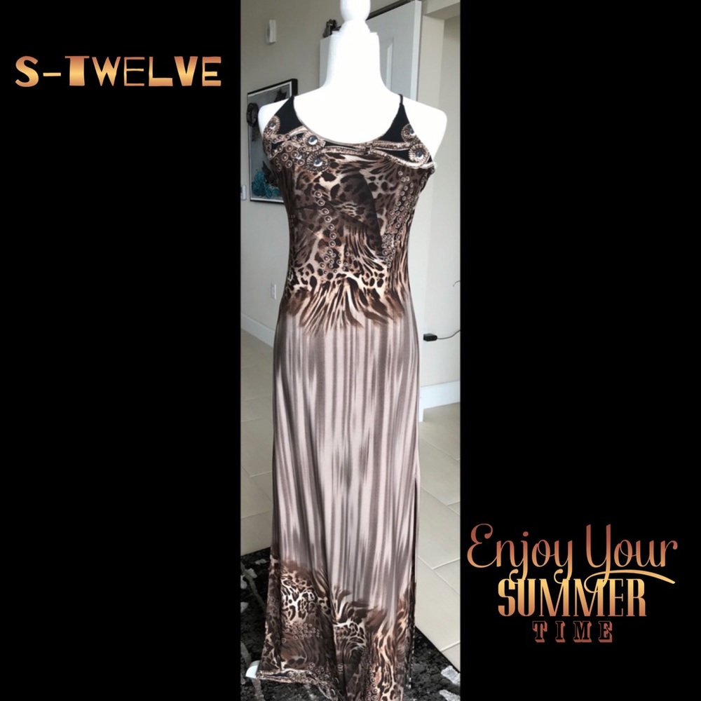 S-Twelve Maxi Dress Sz M
